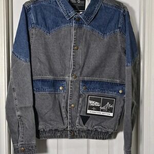 Back to the Future Signature Edition Denim Jean Jacket Small BTTF Michael J‎ Fox